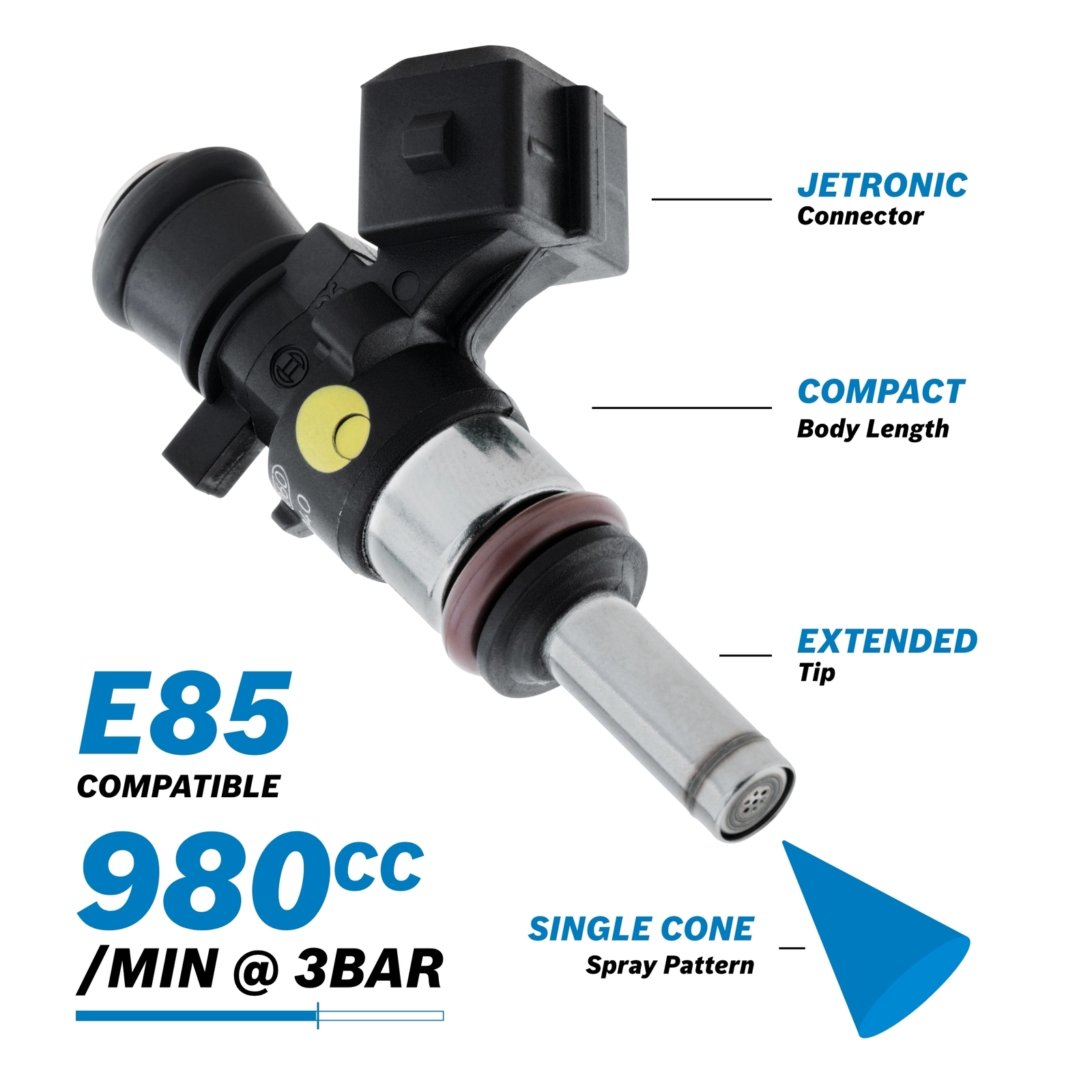 Flow Matched Bosch 980 1150cc Injector Set Arcane Motorsport